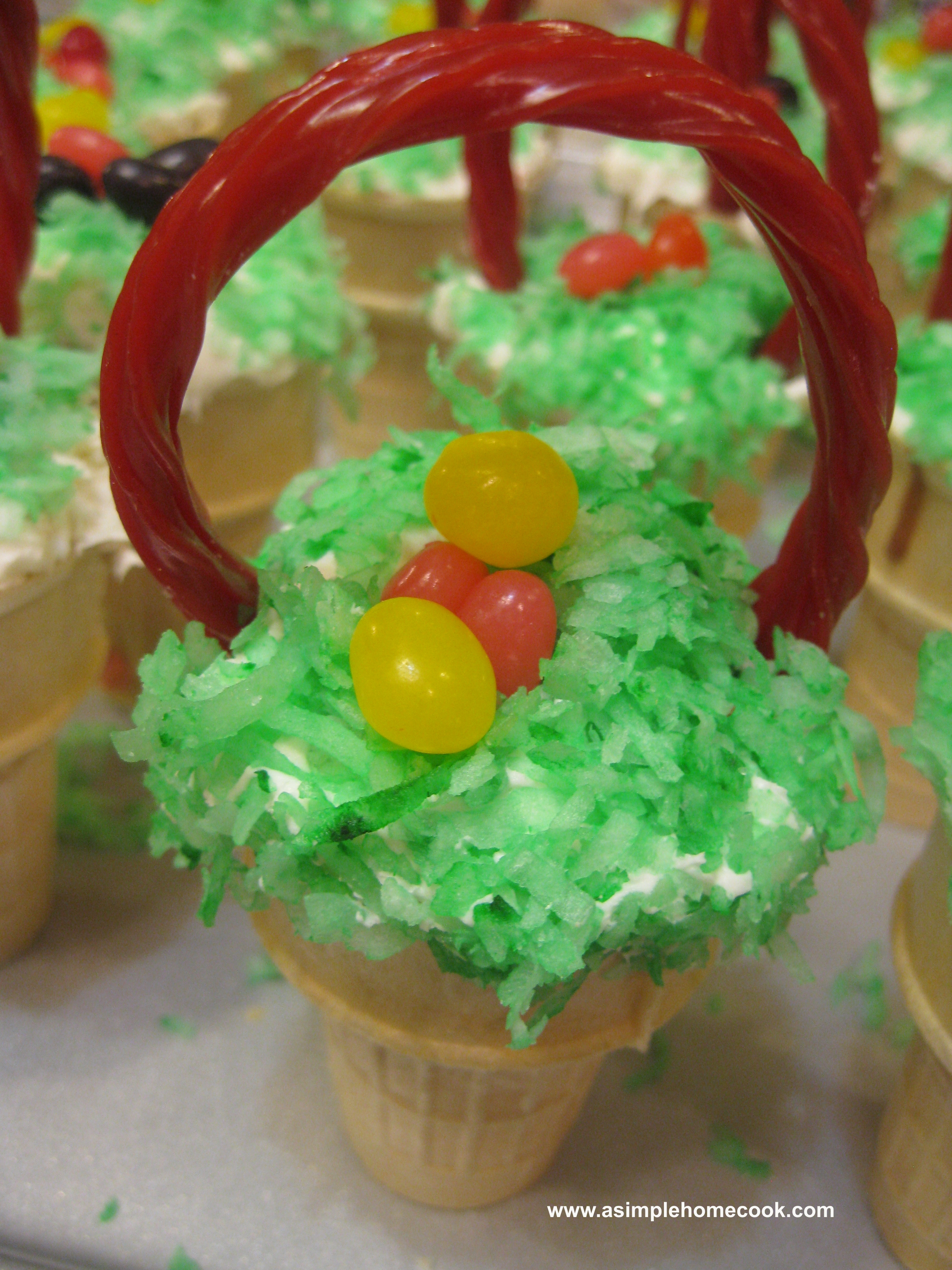Easter Cupcake Baskets