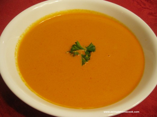 cream of roasted red pepper soup