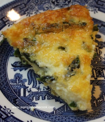 asparagus frittata slice