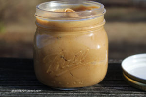 Amish peanut butter spread jar