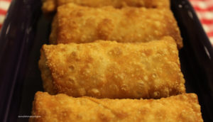 pulled pork egg rolls whole view