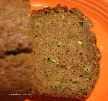 zucchini bread slice