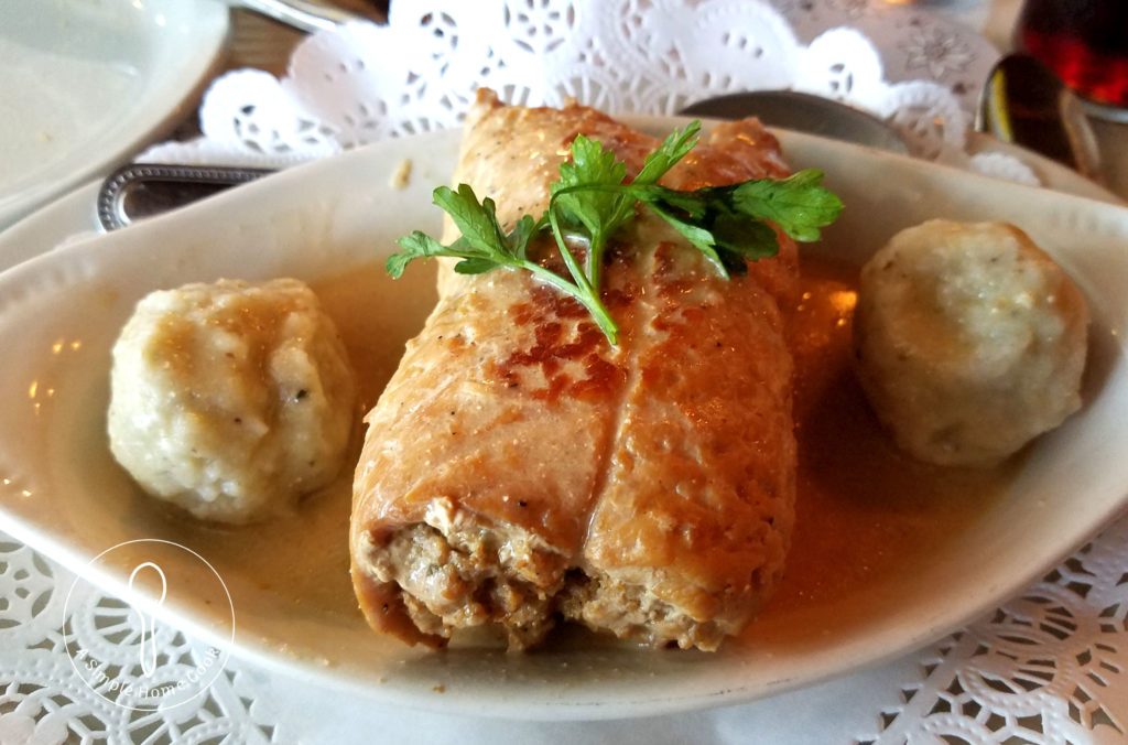 pork roulade on plate