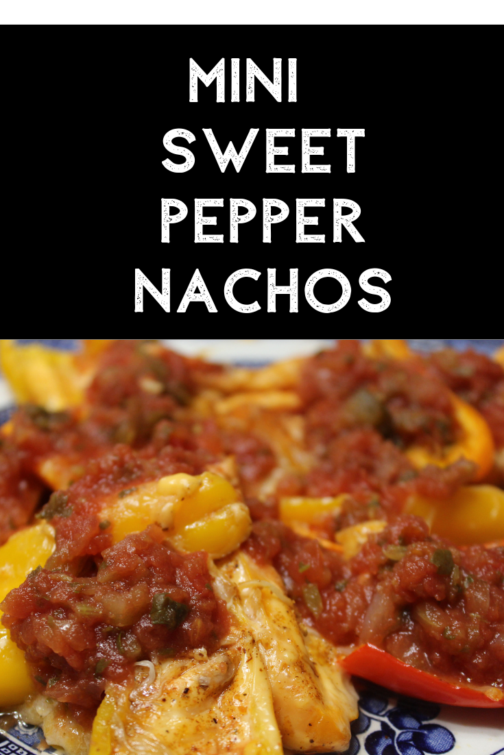 Mini sweet pepper nachos