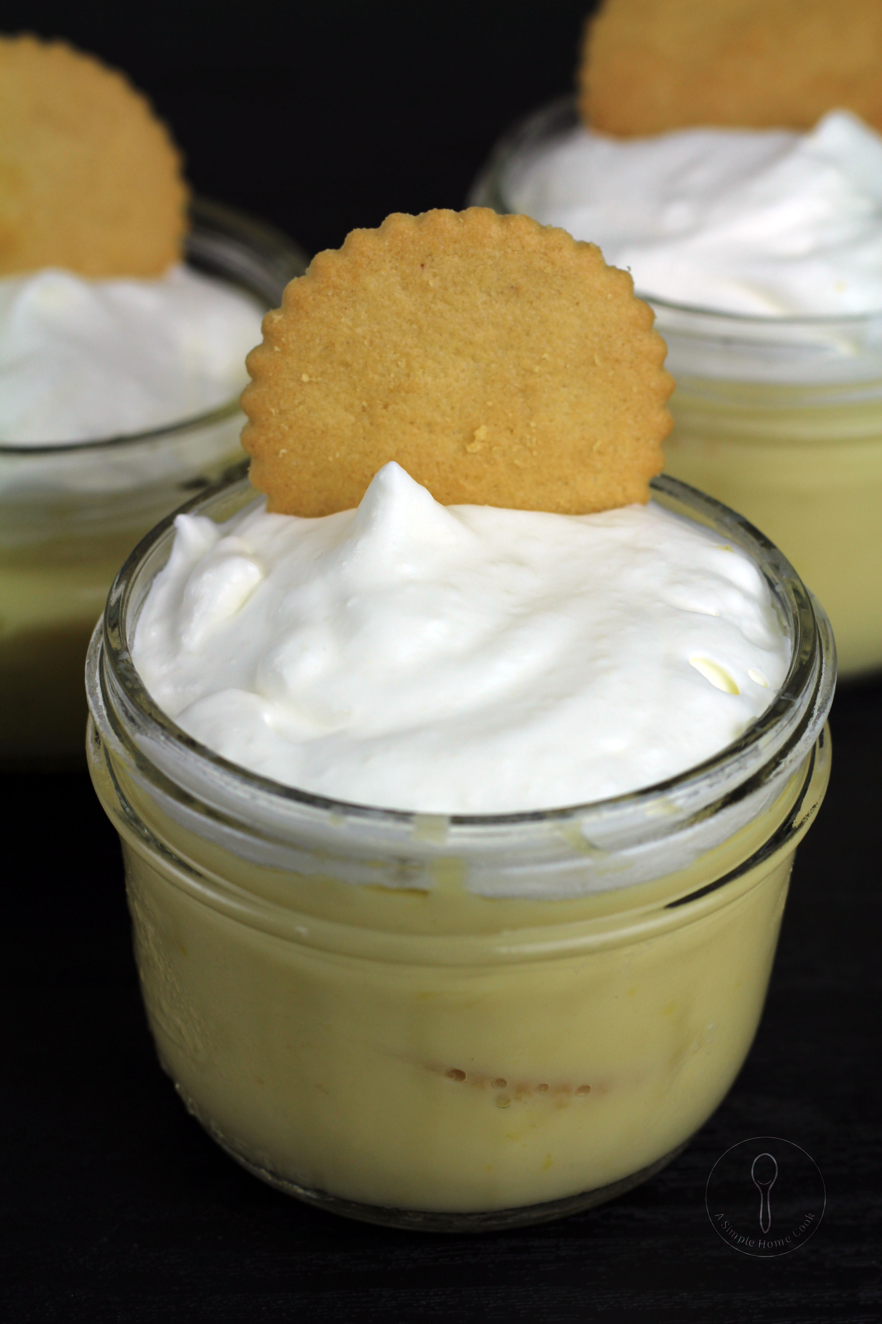 lemon pudding in jar